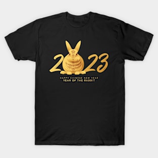 Chinese new year 2023 with numbers and rabbits T-Shirt